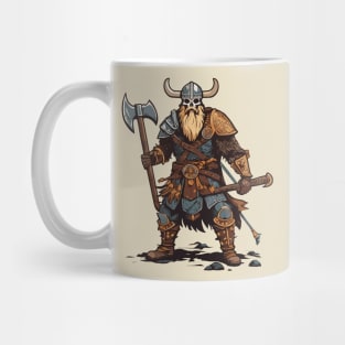 Viking Skeleton Warrior's Heavy Metal Saga Mug